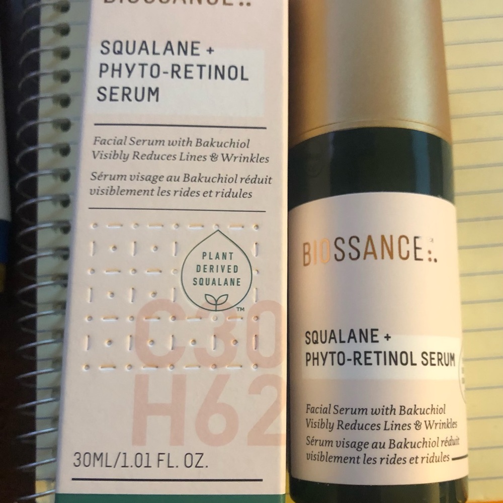 Brand new! Never used.  Full size 1 oz/30ml.  Biossance Phyto-Retinol Serum.